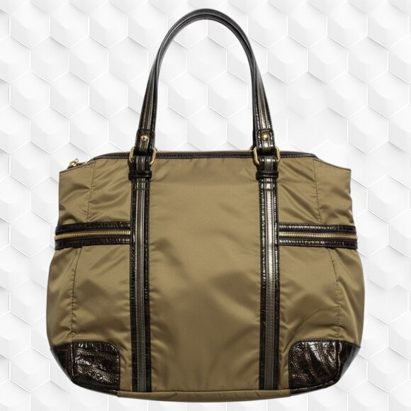 Vintage ROCAWEAR Gold/Beige/Brown Tote/Handbag – HARD TO FIND, Mint Condition - Picture 3 of 11